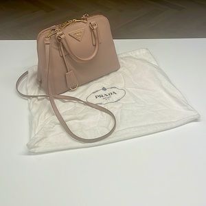 Authentic Prada Saffiano leather crossbody bag